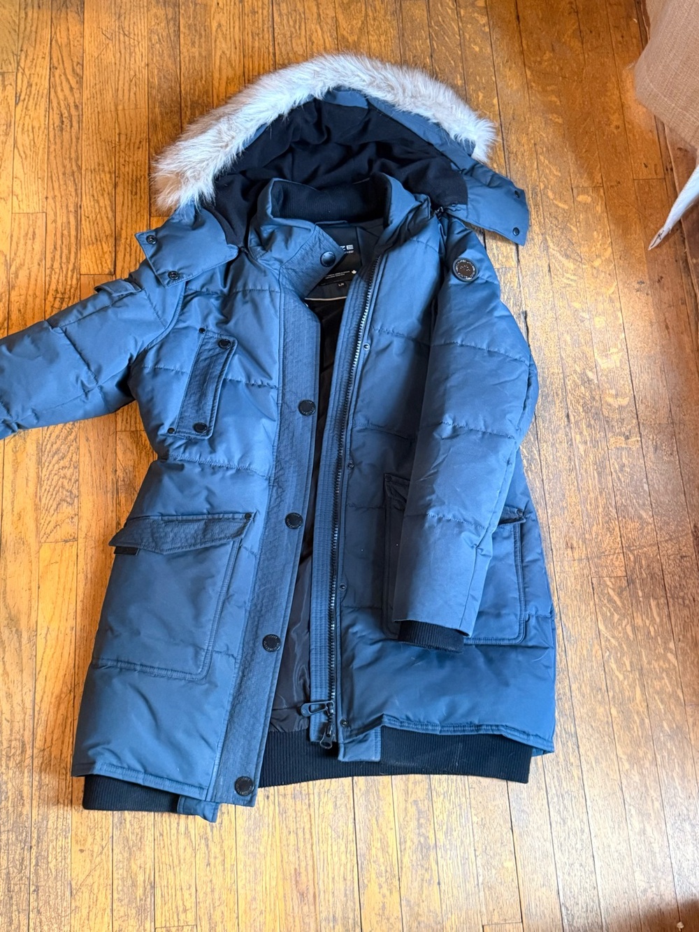 Noize Navy Cruelty-Free Outerwear Jacket